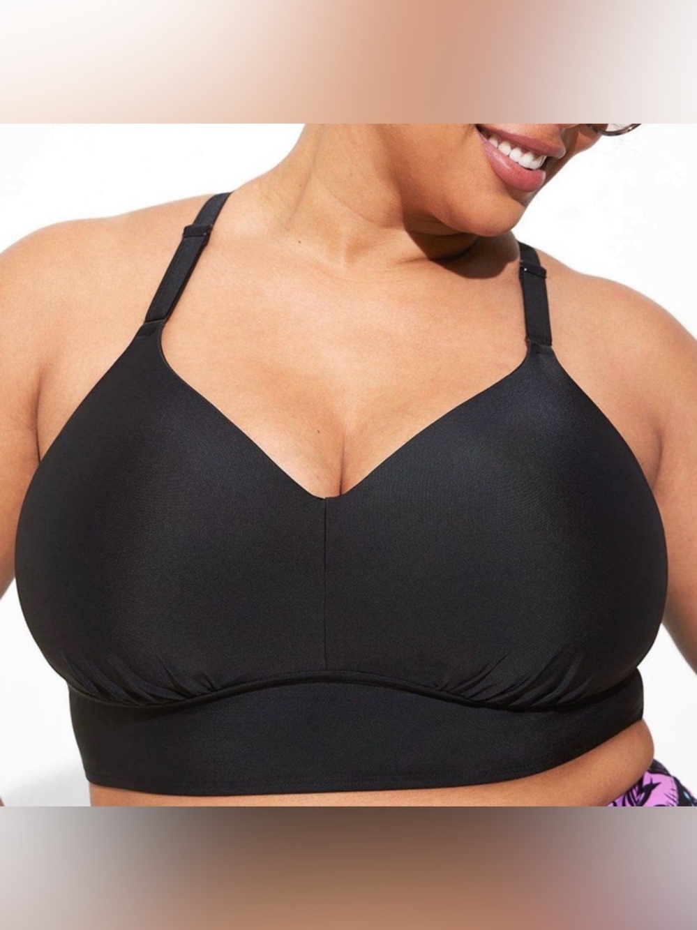 torrid Black Plus-Size Swim Top